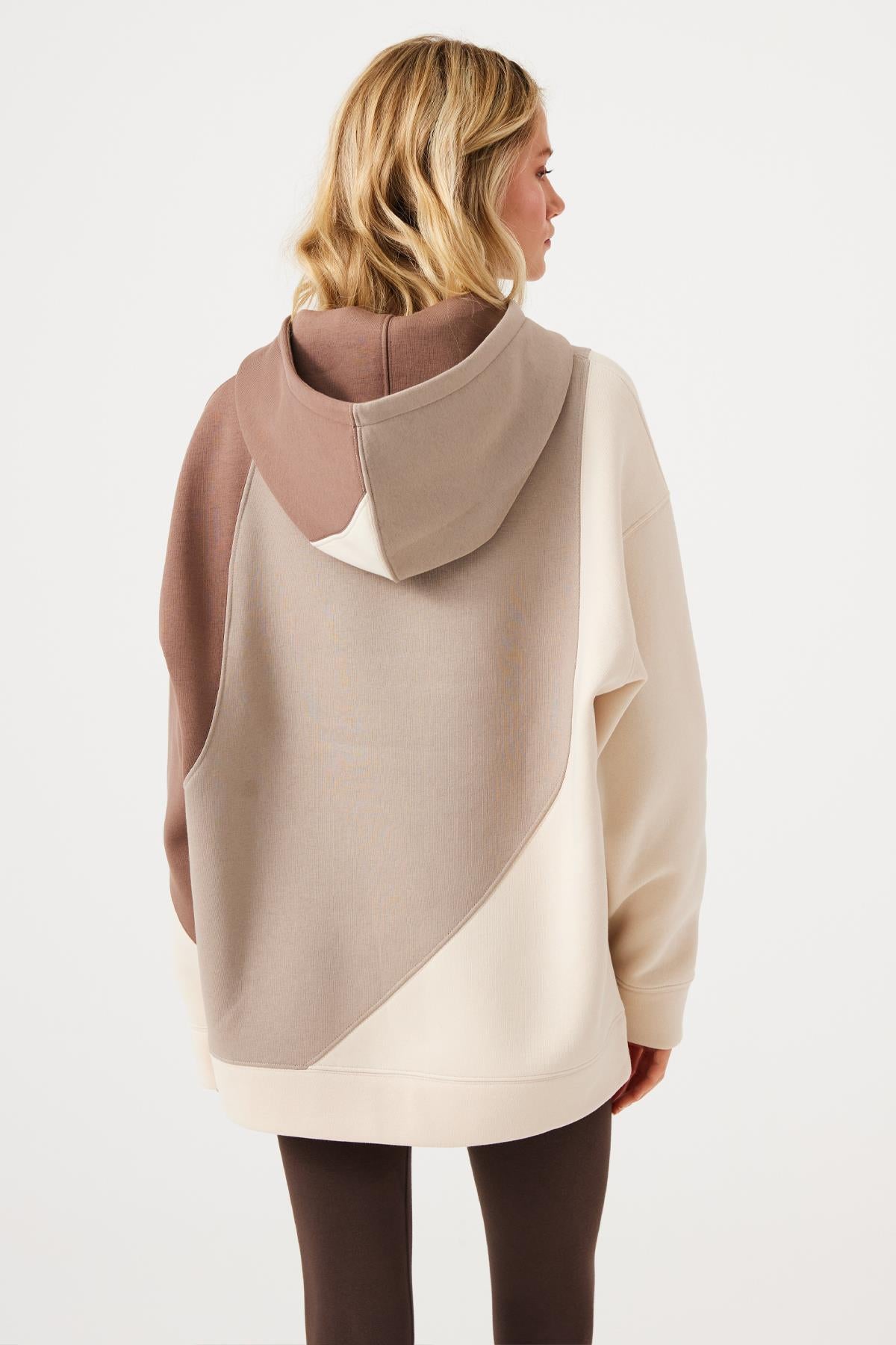 Aura Oversize Sweatshirt Kahverengi