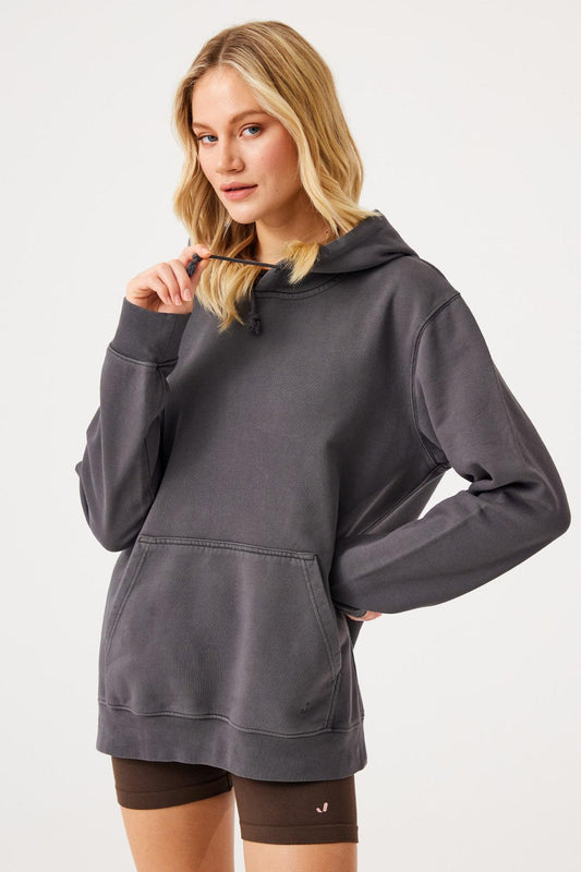 Lydney Unisex Kapüşonlu Sweatshirt Antrasit